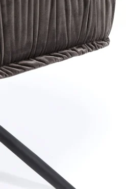 Online KARE Design Krzesło z podłokietnikami Chelsea 65x90 cm szaro-zielone - KARE