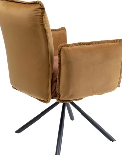 Online KARE Design Krzesło z podłokietnikami Chelsea 65x90 cm brązowe - KARE