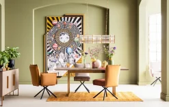 Online KARE Design Krzesło z podłokietnikami Chelsea 65x90 cm brązowe - KARE