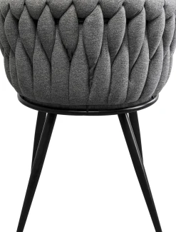 Hot KARE Design Krzesło z podłokietnikami Dean szare - KARE