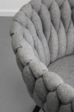 Hot KARE Design Krzesło z podłokietnikami Dean szare - KARE