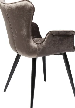 New KARE Design Krzesło z podłokietnikami Dream 63x88 cm brązowe - KARE