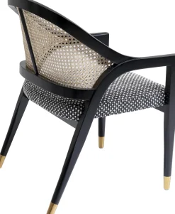 Hot KARE Design Krzesło z podłokietnikami Horizon 58x82 cm czarne - KARE