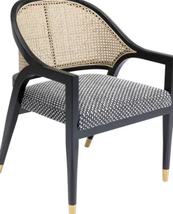 Hot KARE Design Krzesło z podłokietnikami Horizon 58x82 cm czarne - KARE