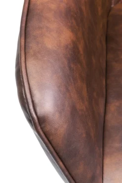 Clearance KARE Design Krzesło z podłokietnikami Harry 60x84 cm brązowe ekoskóra - KARE