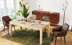 Clearance KARE Design Krzesło z podłokietnikami Harry 60x84 cm brązowe ekoskóra - KARE