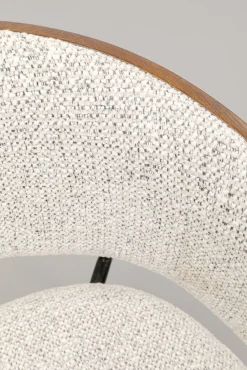 Online KARE Design Krzesło z podłokietnikami jasnoszare z brązowym oparciem 62x77 cm - KARE