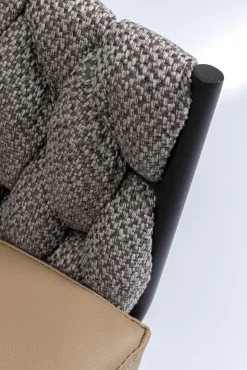 Outlet KARE Design Krzesło z podłokietnikami Knot 68x79 cm brązowe - KARE