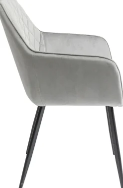 Fashion KARE Design Krzesło z podłokietnikami Kayla 59x89 cm szare - KARE