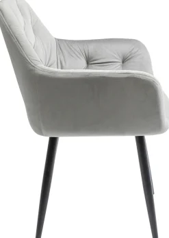 Best KARE Design Krzesło z podłokietnikami Kira 58x82 cm szare - KARE