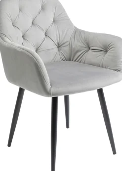 Best KARE Design Krzesło z podłokietnikami Kira 58x82 cm szare - KARE