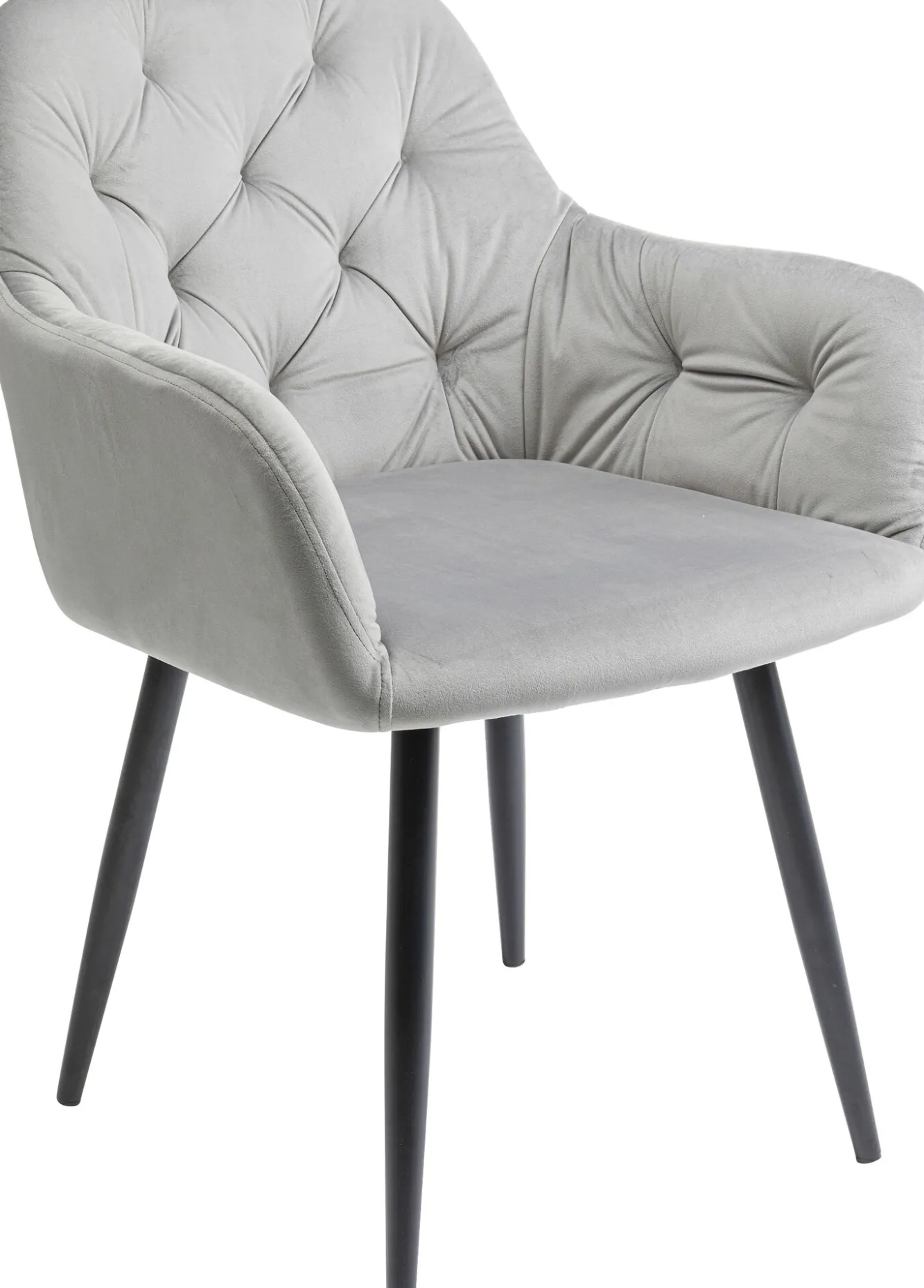 Best KARE Design Krzesło z podłokietnikami Kira 58x82 cm szare - KARE