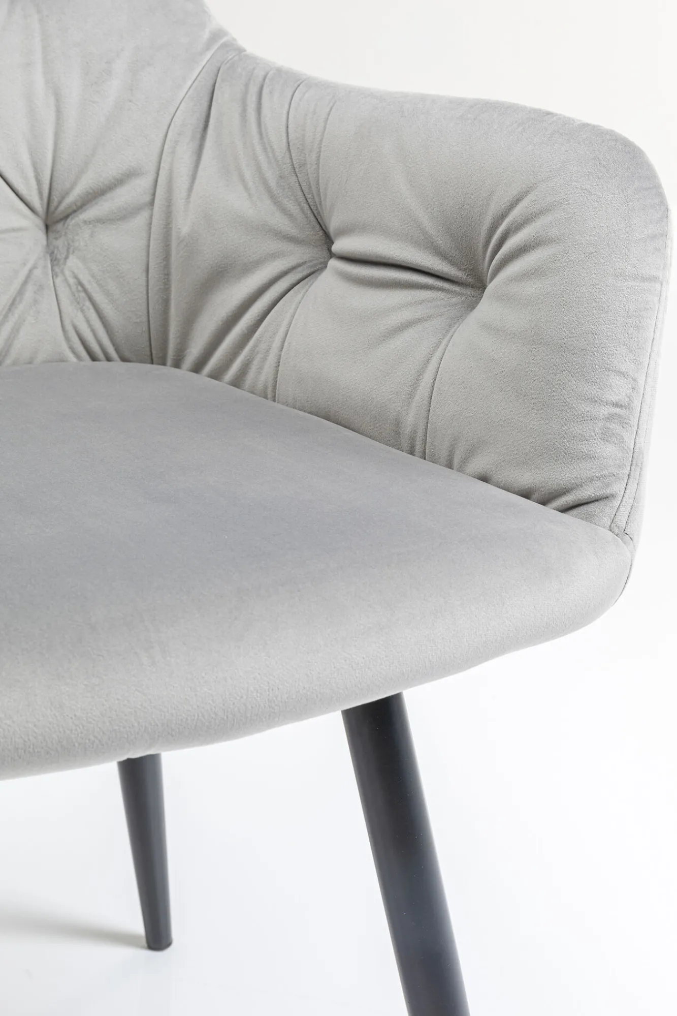 Best KARE Design Krzesło z podłokietnikami Kira 58x82 cm szare - KARE