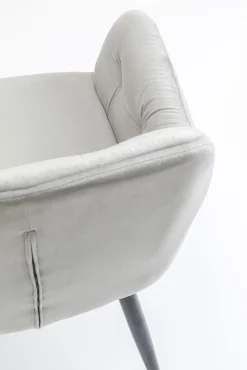 Best KARE Design Krzesło z podłokietnikami Kira 58x82 cm szare - KARE