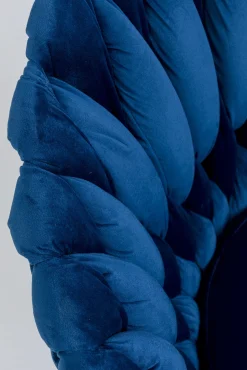 Discount KARE Design Krzesło z podłokietnikami Knot 68x79 cm niebieskie - KARE