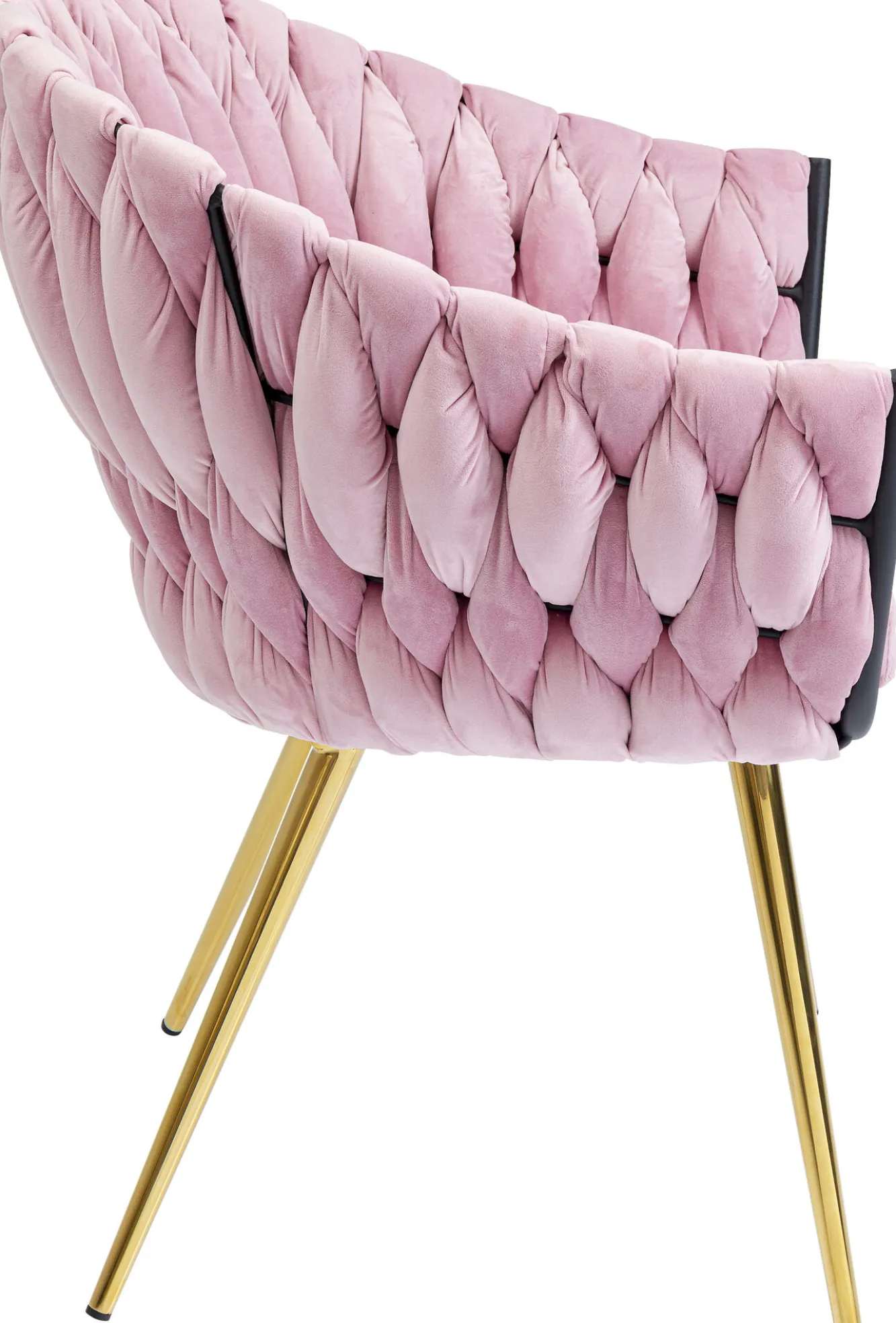 New KARE Design Krzesło z podłokietnikami Knot 81x62 cm jasnoróżowe - KARE