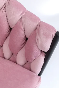 New KARE Design Krzesło z podłokietnikami Knot 81x62 cm jasnoróżowe - KARE