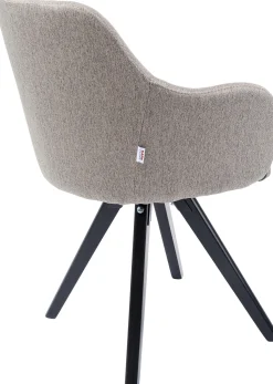 Fashion KARE Design Krzesło z podłokietnikami Lady Loco 62x83 cm taupe - KARE