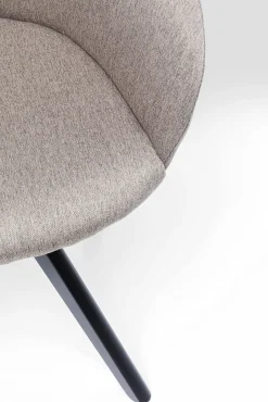 Fashion KARE Design Krzesło z podłokietnikami Lady Loco 62x83 cm taupe - KARE