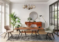 Fashion KARE Design Krzesło z podłokietnikami Lady Loco 62x83 cm taupe - KARE