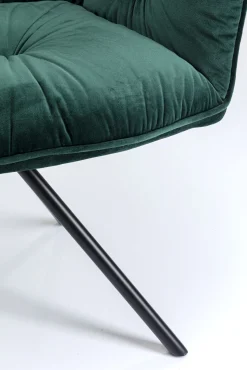 Best KARE Design Krzesło z podłokietnikami Mila 60x89 cm zielone - KARE