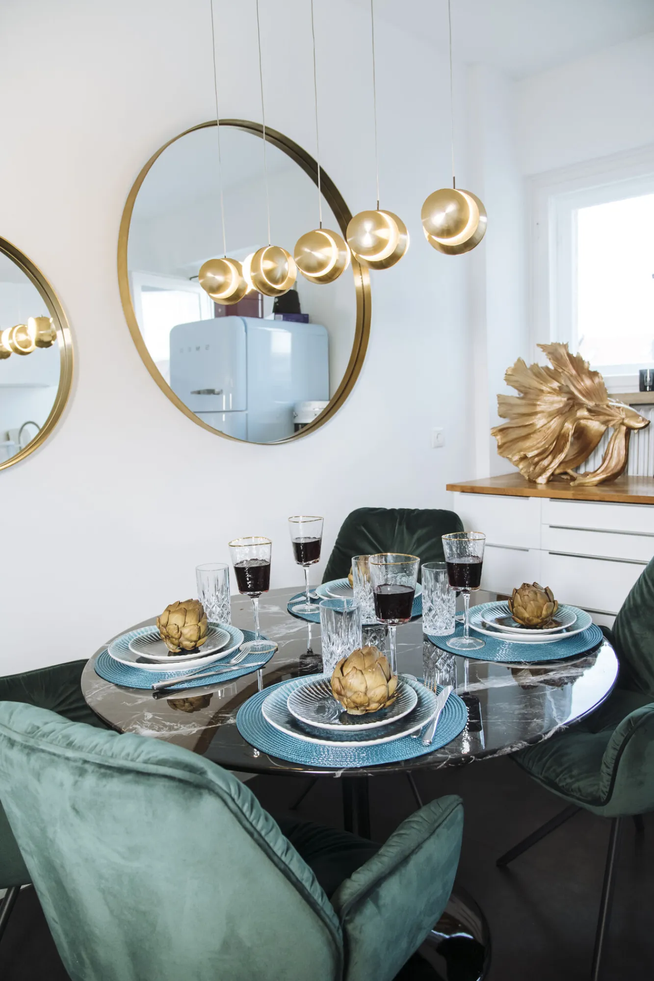 Best KARE Design Krzesło z podłokietnikami Mila 60x89 cm zielone - KARE