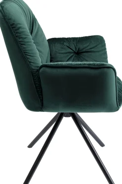 Best KARE Design Krzesło z podłokietnikami Mila 60x89 cm zielone - KARE