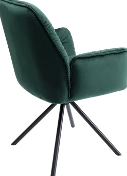 Best KARE Design Krzesło z podłokietnikami Mila 60x89 cm zielone - KARE