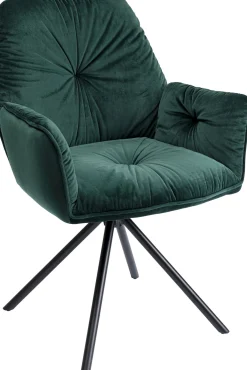 Best KARE Design Krzesło z podłokietnikami Mila 60x89 cm zielone - KARE