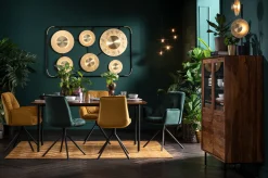 Discount KARE Design Krzesło z podłokietnikami Mila 60x89 cm żółte - KARE