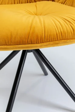 Discount KARE Design Krzesło z podłokietnikami Mila 60x89 cm żółte - KARE