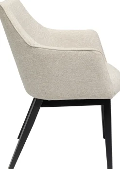 New KARE Design Krzesło z podłokietnikami Modino 57x82 cm kremowe - KARE