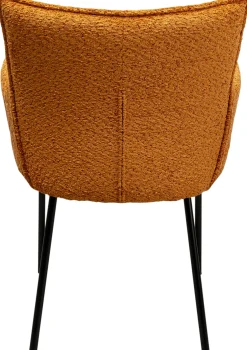 Online KARE Design Krzesło z podłokietnikami pomarańczowe z czarnymi nogami 60x87 cm - KARE