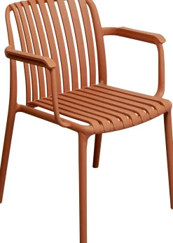 Best KARE Design Krzesło z podłokietnikami Porto Santo Terracotta - KARE