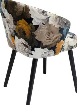 Sale KARE Design Krzesło z podłokietnikami Peony Yellow 56x77 cm - KARE