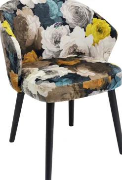 Sale KARE Design Krzesło z podłokietnikami Peony Yellow 56x77 cm - KARE