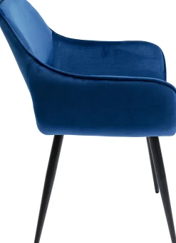 Discount KARE Design Krzesło z podłokietnikami San Francisco 59x82 cm niebieskie - KARE