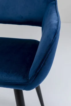 Discount KARE Design Krzesło z podłokietnikami San Francisco 59x82 cm niebieskie - KARE