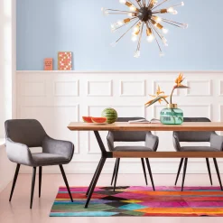 Clearance KARE Design Krzesło z podłokietnikami San Francisco 59x82 cm szare - KARE