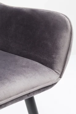 Clearance KARE Design Krzesło z podłokietnikami San Francisco 59x82 cm szare - KARE