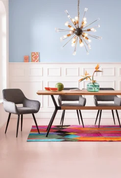 Clearance KARE Design Krzesło z podłokietnikami San Francisco 59x82 cm szare - KARE