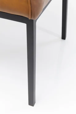 New KARE Design Krzesło z podłokietnikami Thinktank 62x85 cm jasnobrązowe skóra naturalna - KARE