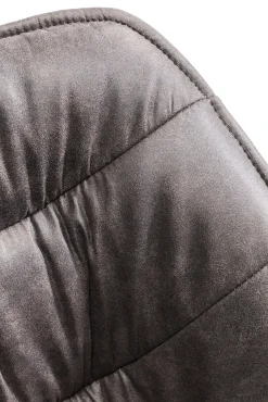 Outlet KARE Design Krzesło z podłokietnikami Thelma 65x82 cm szare ekoskóra - KARE