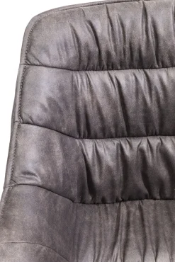 Outlet KARE Design Krzesło z podłokietnikami Thelma 65x82 cm szare ekoskóra - KARE