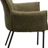 Discount KARE Design Krzesło z podłokietnikami zielone z czarnymi nogami 60x87 cm - KARE