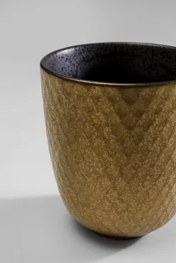 New KARE Design Kubek bez ucha z porcelany czarno-złoty 200 ml - KARE