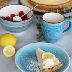 Best KARE Design Kubek Swirl 12x10 cm niebieski - KARE