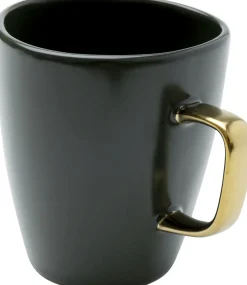 Hot KARE Design Kubek Vibrations 380 ml grafitowo-złoty - KARE