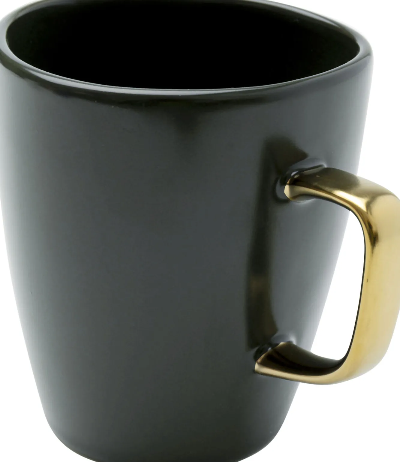 Hot KARE Design Kubek Vibrations 380 ml grafitowo-złoty - KARE