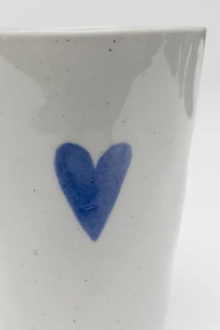 Discount KARE Design Kubek z uchem motyw niebieskiego serca 350 ml - KARE